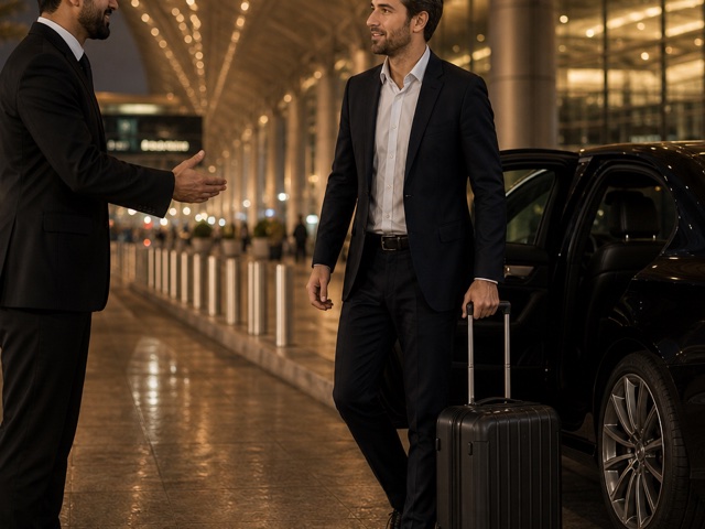 BlackRide private chauffeur arrival from Jeddah Airport to Makkah