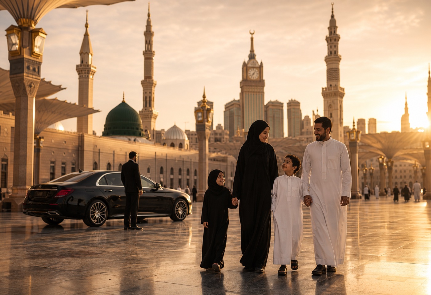 Saudi Arabia premium city and spiritual destination mood